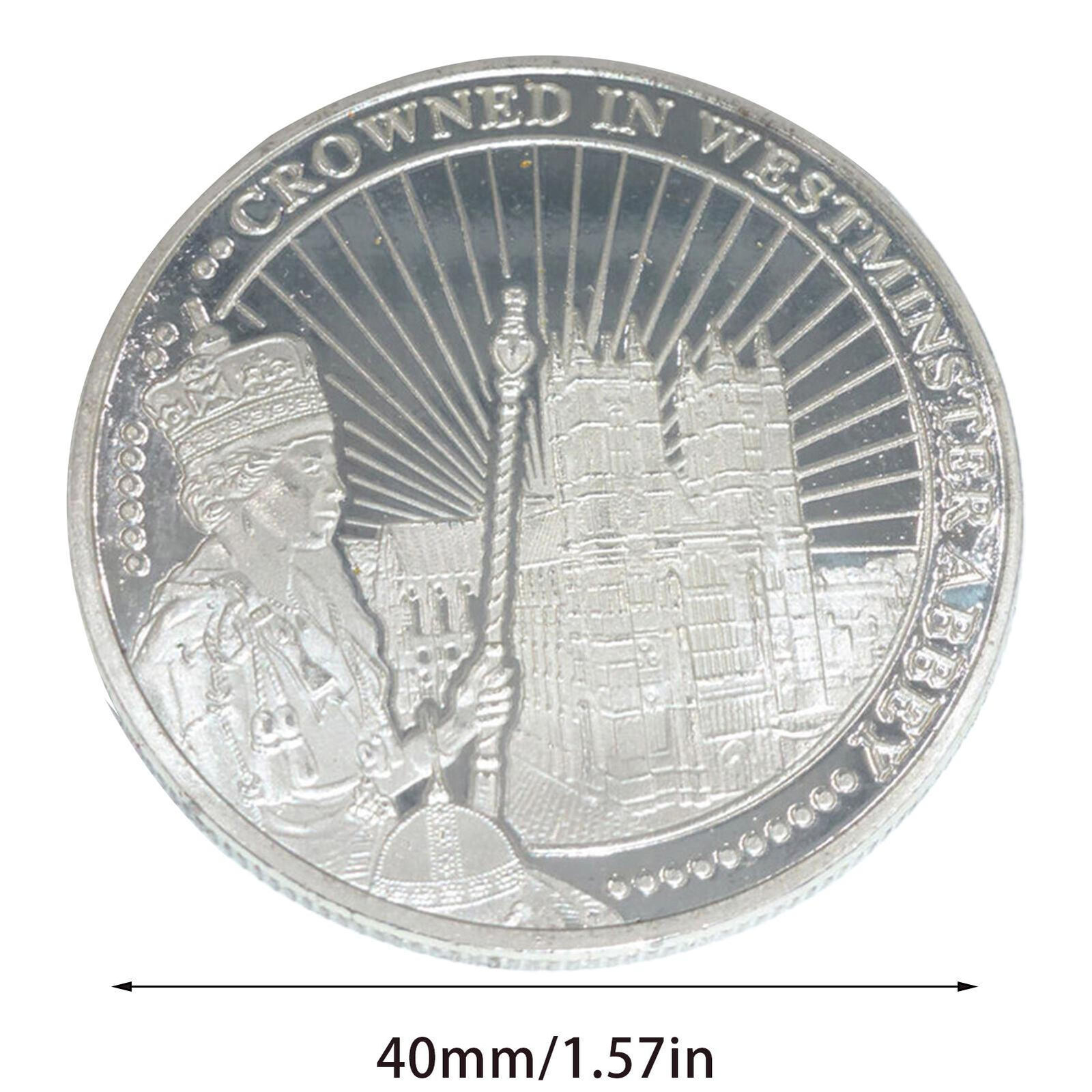 Commemorative Coin HM Queen Elizabeth II Platinum Jubilee (Purple/Silver) 2022 Без бренда - фотография #4