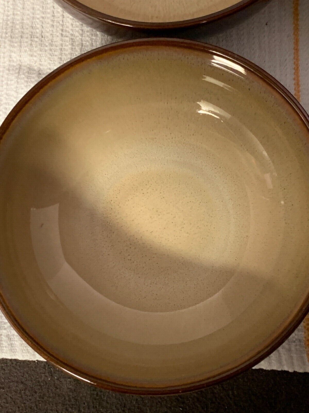 Sango Nova Brown Stoneware 6.75” Cereal Salad Soup Bowls Set of 4 Style 4933  Sango 4933 - фотография #2