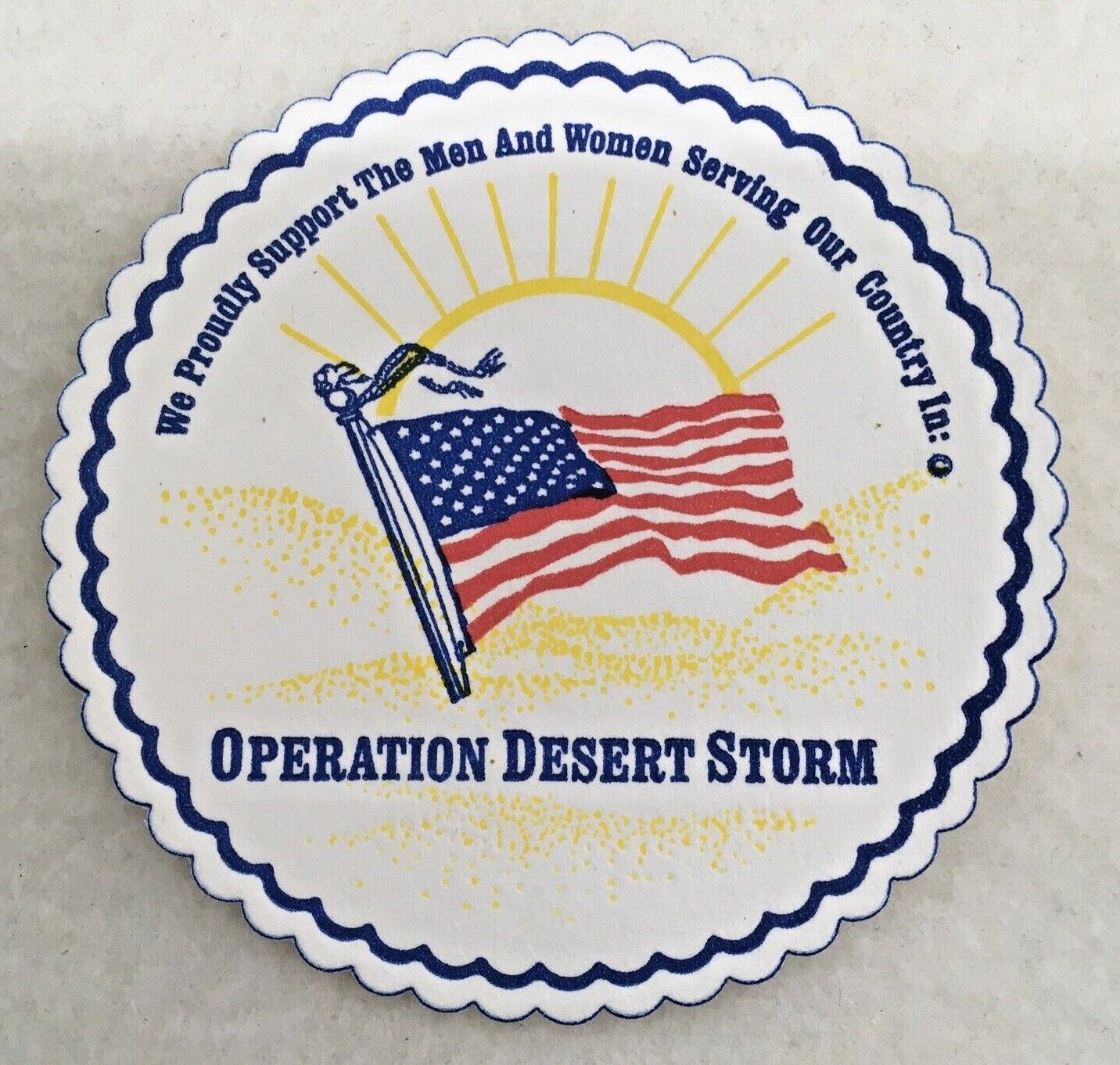 Operation Desert Storm Paper Drink Coaster (Lot of 15)  Без бренда - фотография #2