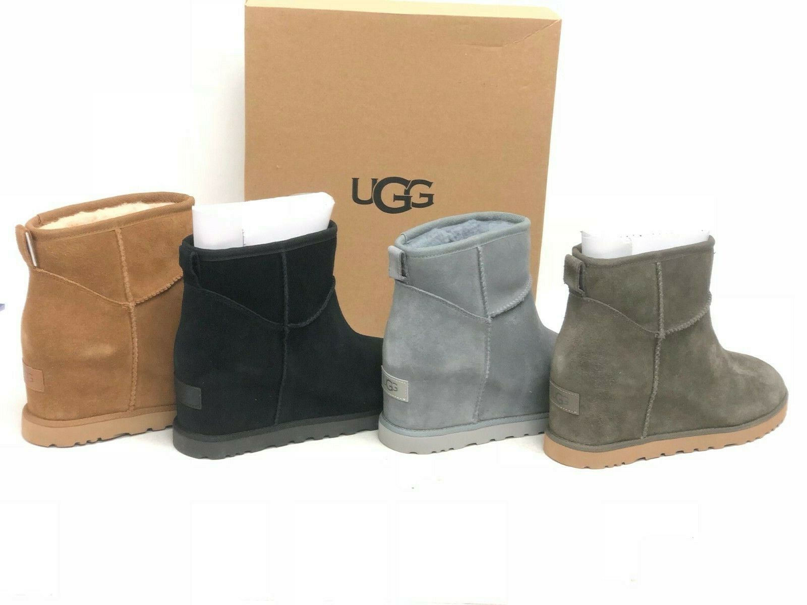 UGG Women's Classic Femme Mini Boots Wedge Heel 1104609 Suede UGG UGG - фотография #3