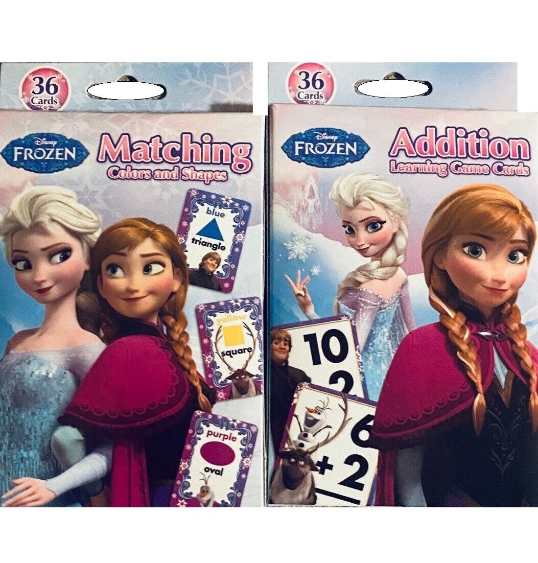 DISNEY FROZEN GAME LEARNING CARDS AUTISM SPECIAL NEEDS NUMBERS COLORS SHAPES KID Bendon DISNEY Frozen, 1, 2, Anna, Elsa, Olaf