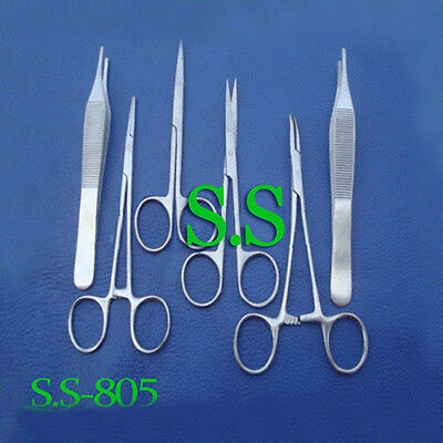 7 HEMOSTATS NEEDLE HOLDER TWEEZERS FORCEPS SURGICAL  S.S Does Not Apply