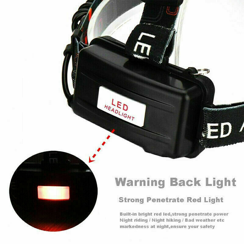 25000LM LED Headlamp Rechargeable Waterproof Flashlight USB Head Light Band Lamp Unbranded Does Not Apply - фотография #12