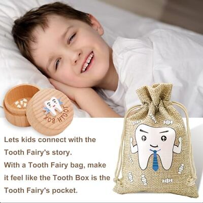 Tooth Fairy Box 3D Carved Baby Tooth Fairy Tooth Holder Wooden Baby Tooth Boy Does not apply Does Not Apply - фотография #6