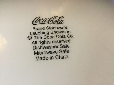 The Coca Cola Company Laughing Snowman.  10.25" Plate.   Blue, red, white. Coca-Cola - фотография #5