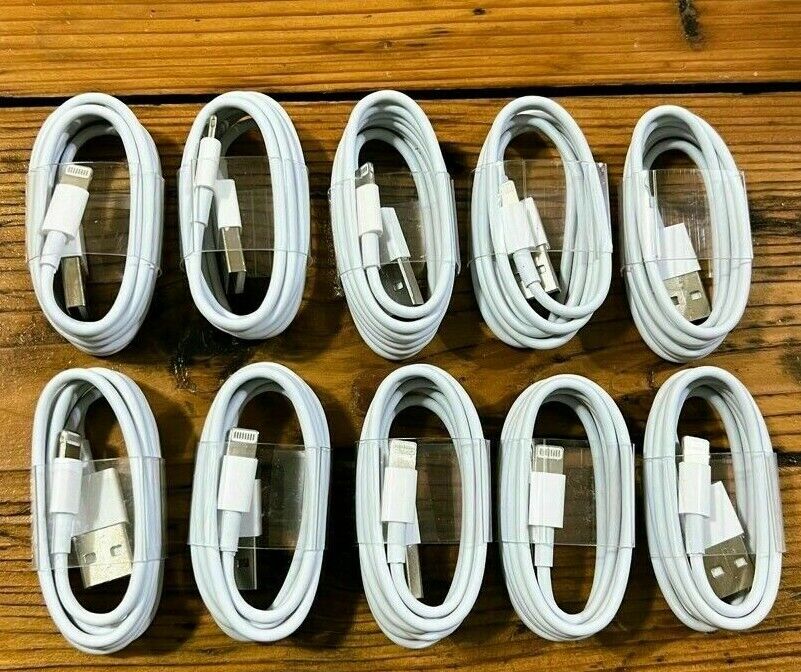 10x Original OEM Quality Fast Charger Cable Cord For iPhone 12 11 X 8 7 6 5 Pro Unbranded Does Not Apply - фотография #2
