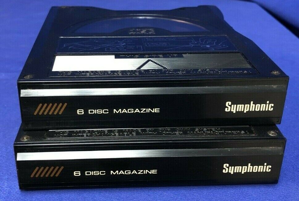 Symphonic 6DM-S, 6-Disc CD Magazines - LOT of 2 - RARE - Pre Owned Symphonic Does Not Apply