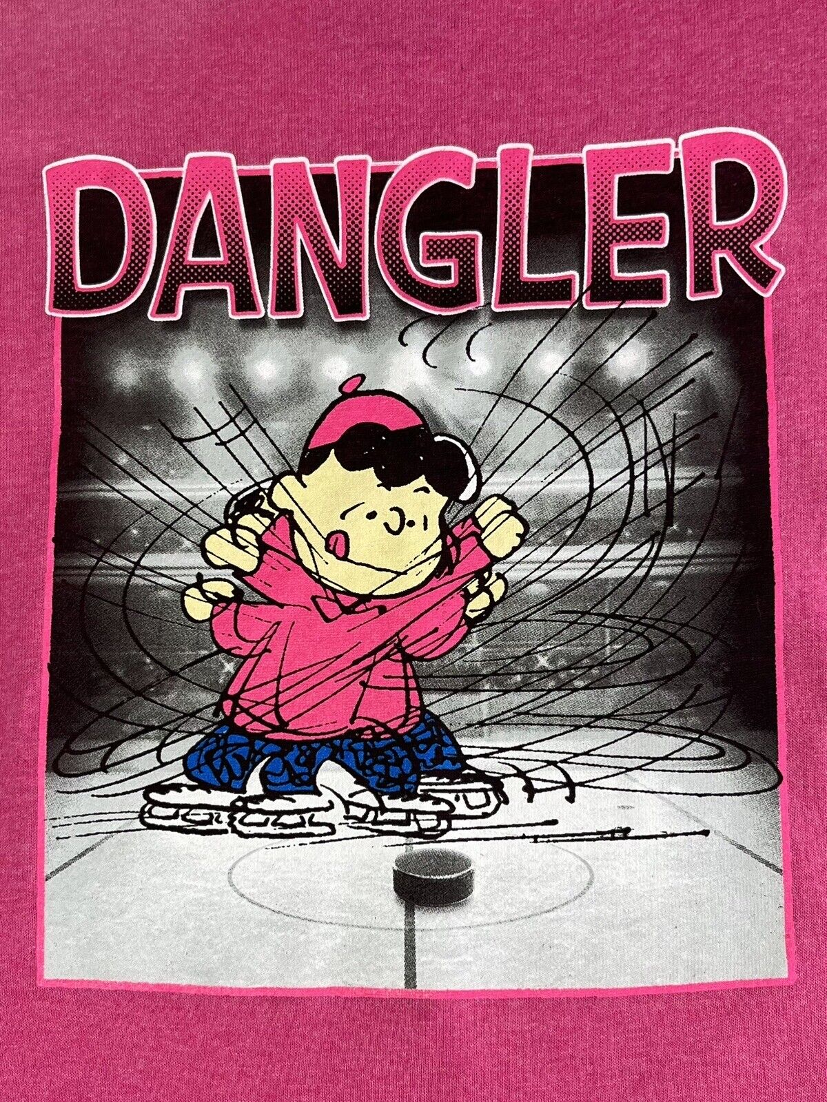 (M) PEANUTS Dangler LUCY Hockey YOUTH Shirt Short Sleeve PP SAMPLE Rare Tee NWT Peanuts - фотография #2