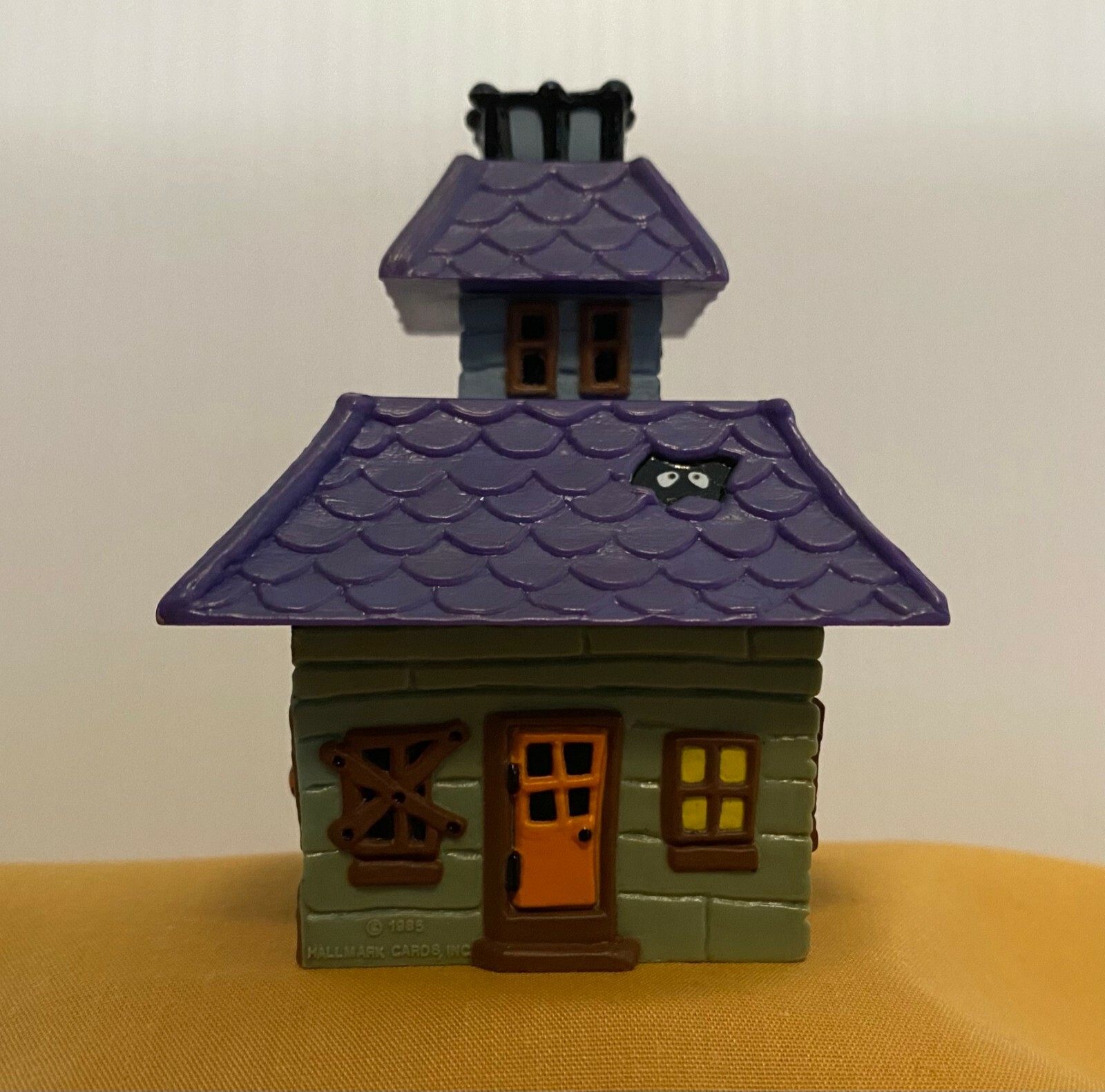 Hallmark Merry Miniatures-3pcs, Halloween. Haunted House Box-Cat-Witch,1985-86 Hallmark - фотография #9