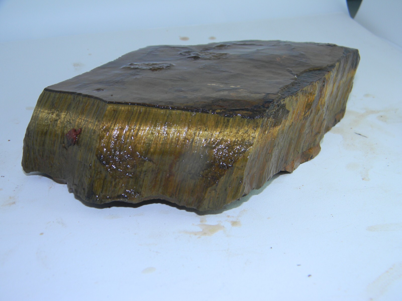 6 lbs Thick Slab Gold Premium Tiger Eye Rough Two Slabs #118 Без бренда - фотография #6