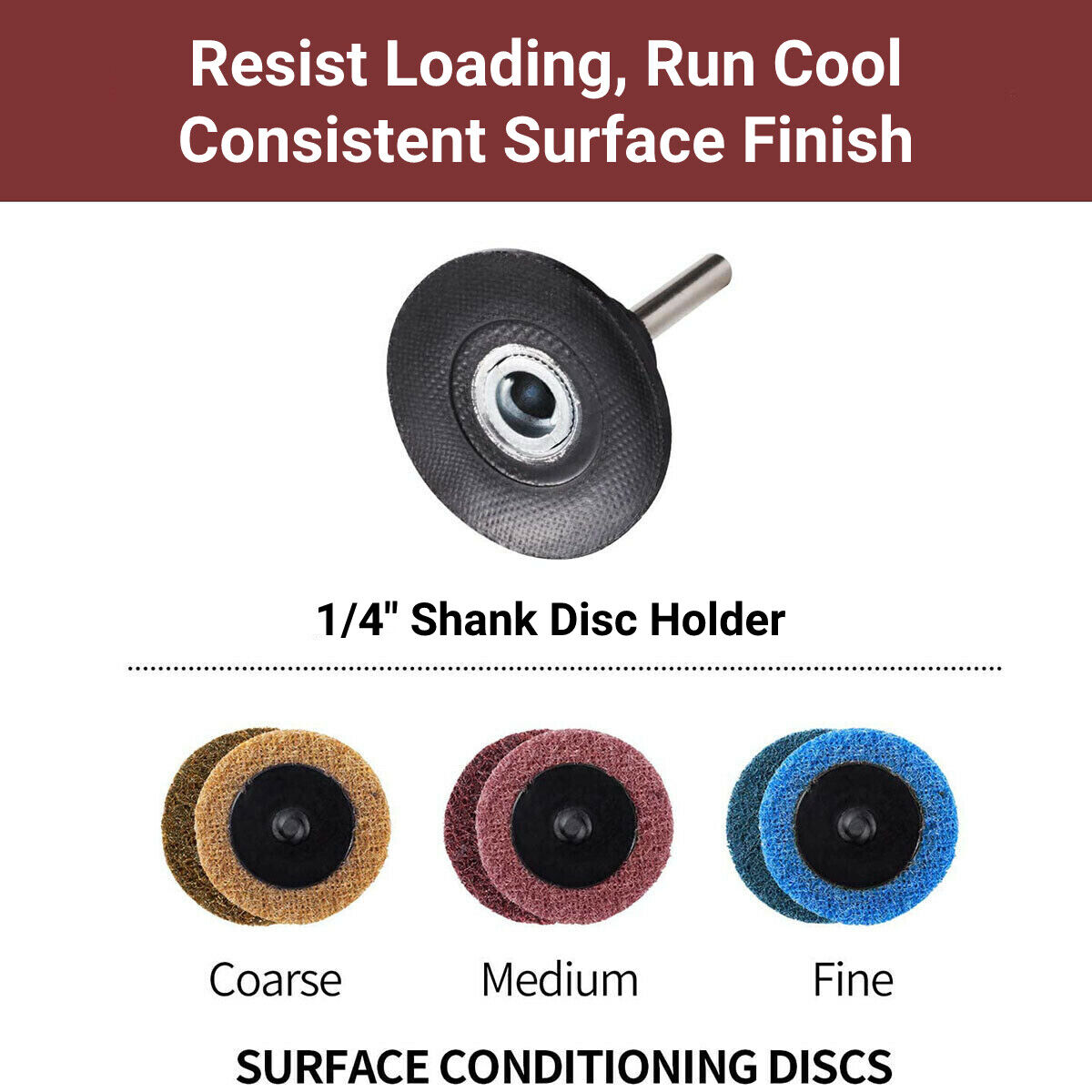46PCS 2in Roll Lock Surface Conditioning Die Grinder Sanding Discs Set w/ Holder Satc Does Not Apply - фотография #4