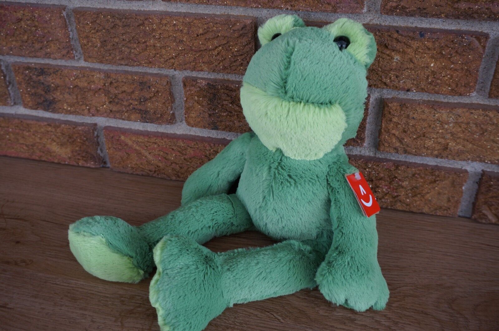 PLUSH Aurora ECO Friendly SILKY SOFT Green FROG 14" Stuffed Animal Doll Fernando Без бренда 31900