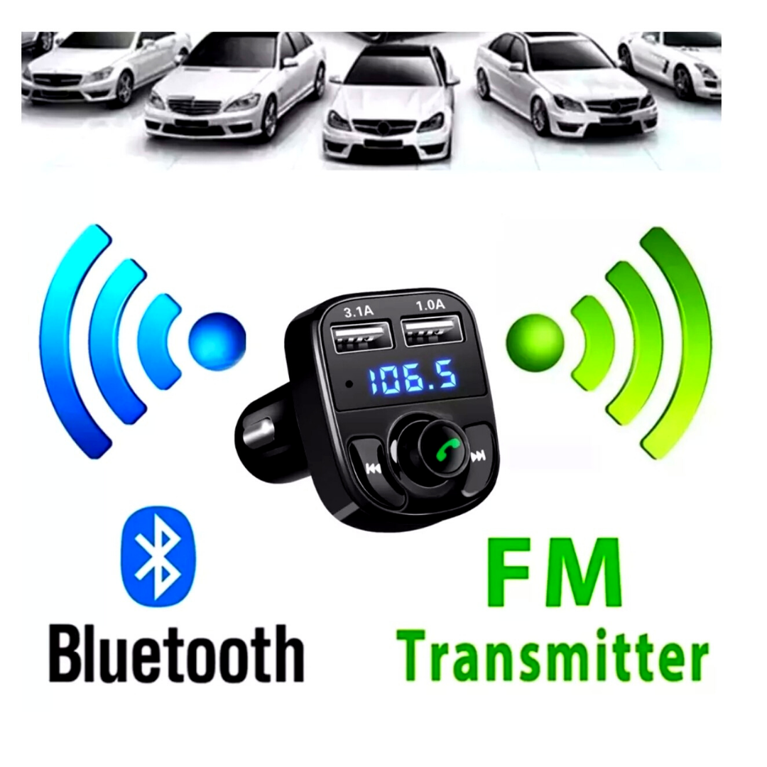 2 x Wireless Bluetooth Car AUX Stereo Audio Receiver A2DP FM Adapter Transmitter Unbranded Does Not Apply - фотография #2