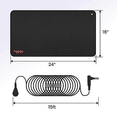 Hooga Grounding Mat for Sleep Energy Pain  Inflammation Balance Wellness. Ear... hooga - фотография #2