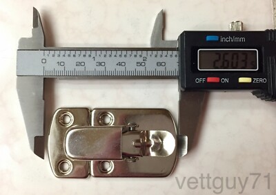 Lot 2 Fender Rhodes Electric Piano Excelsior Instrument Case draw latch, Chrome Excelsior Hardware Does Not Apply - фотография #6