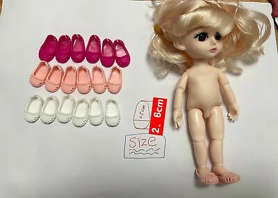 20 pairs Multicolor doll shoes For Kelly 6 in （Shoe length: 2.6CM longX1.5CM）   Unbranded - фотография #2