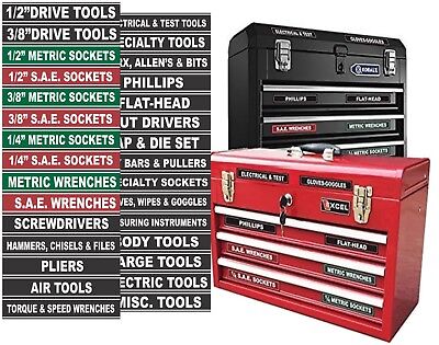 TOOL BOX LABELS Organize Wrenches Sockets & Cabinets fast & easy - Green Edition SteelLabels.com ATLBX001 - фотография #11