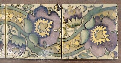 England 5-Tile Set Antique English Attributed to William Morris Без бренда - фотография #4