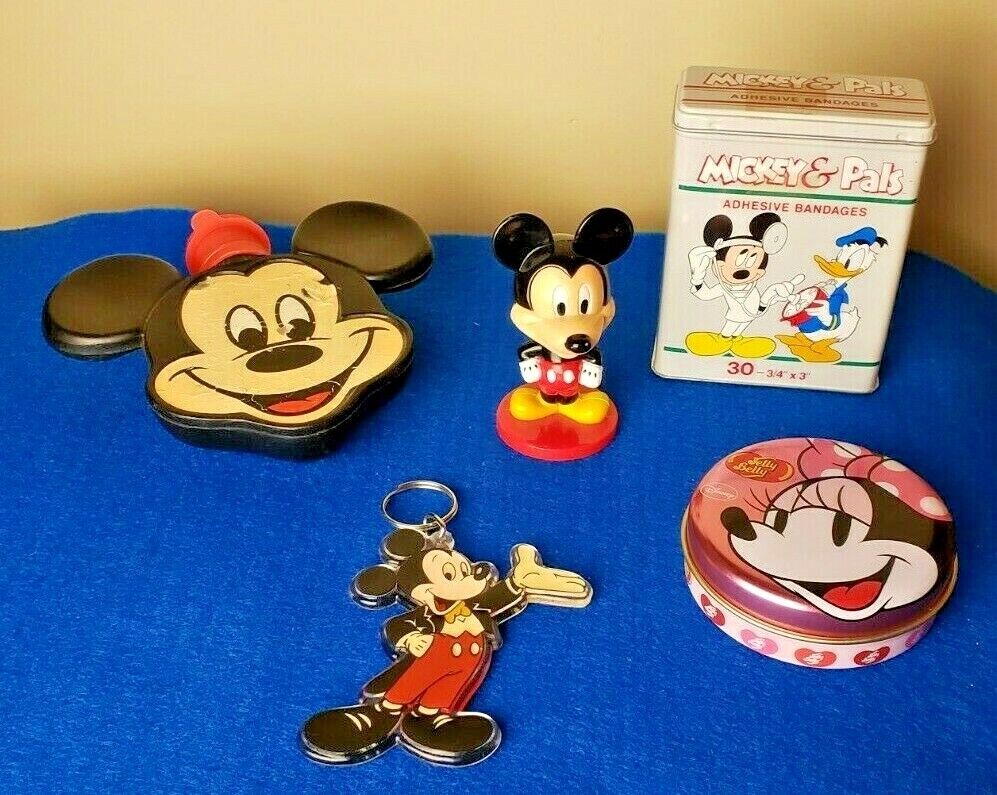 Lot of (5) Limited Edition Disney Mickey Mouse & Minnie Collectible Items ~ RARE Walt Disney