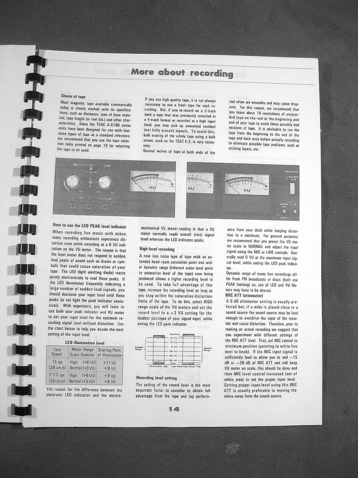 ONE NEW COPY TEAC A-6100 REEL TO REEL TAPE DECK RECORDER OWNER'S MANUAL TEAC A-6100 - фотография #9