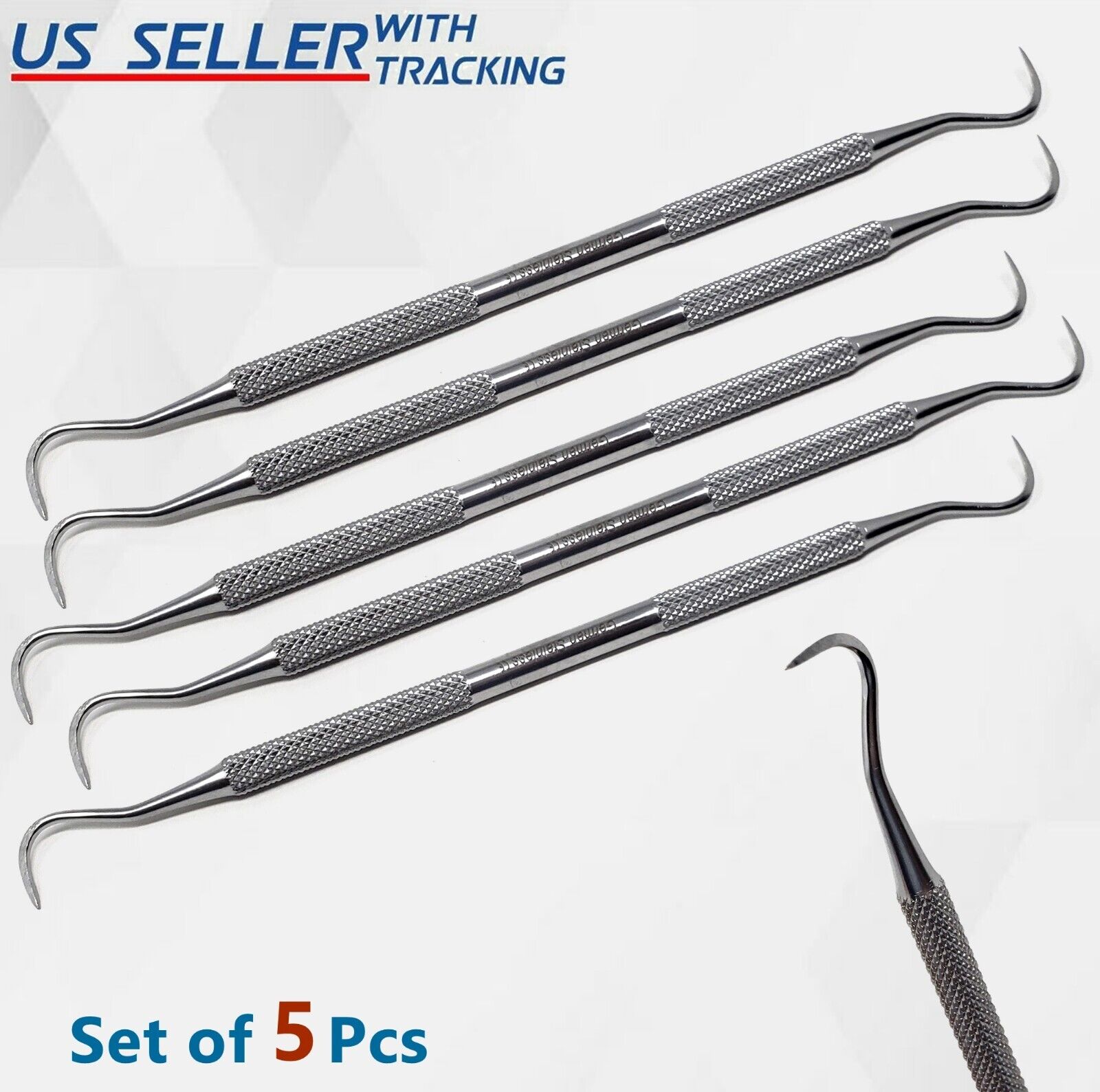 SET OF 5* SICKLE SCALER H6-H7 DENTAL HAND TOOLS INSTRUMENTS GERMAN STAINLESS HTI Does Not Apply - фотография #3