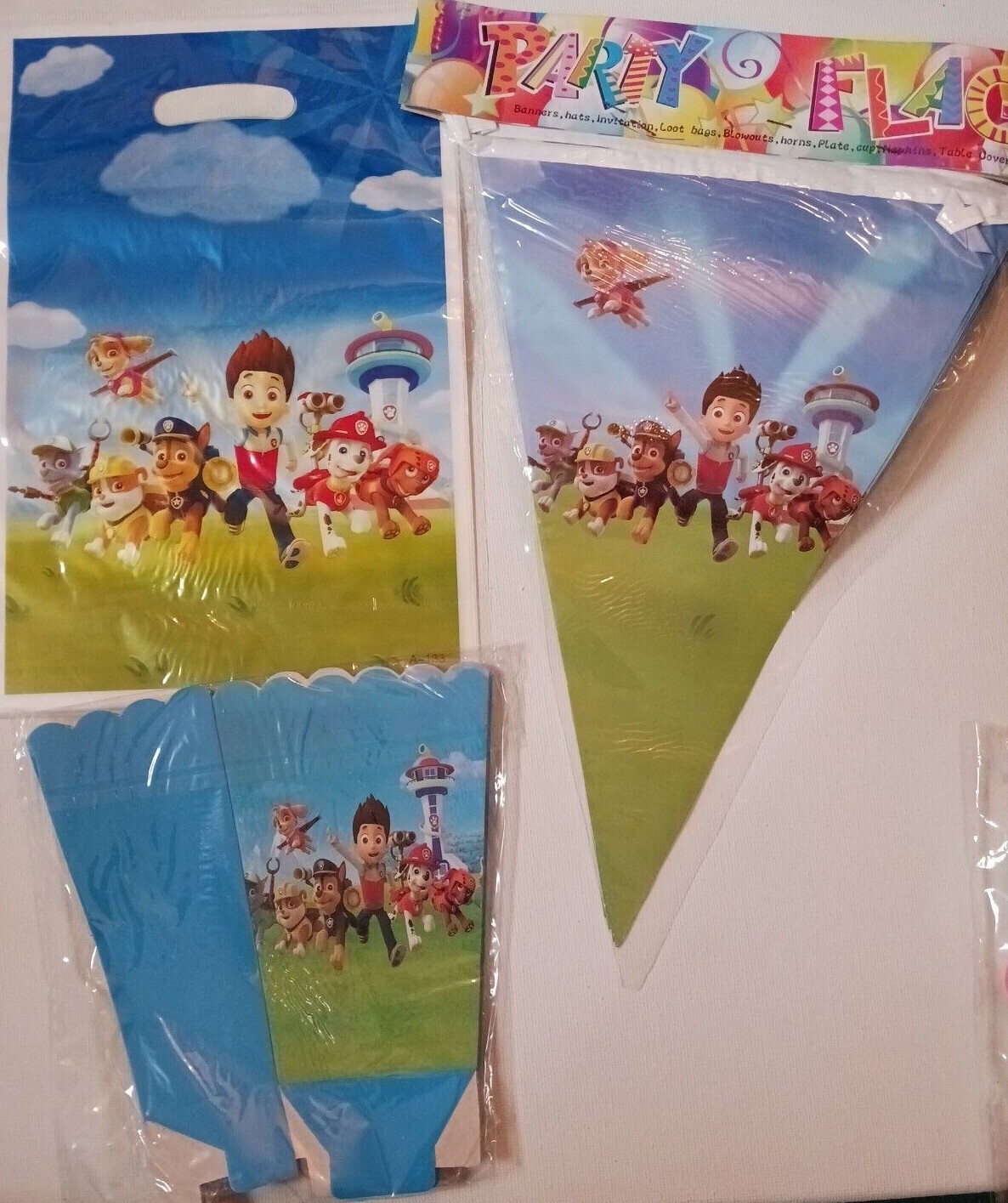 Paw Patrol party supplies. Large lot. Table decorations, bags, banner, baloons + Unbranded does not apply - фотография #6