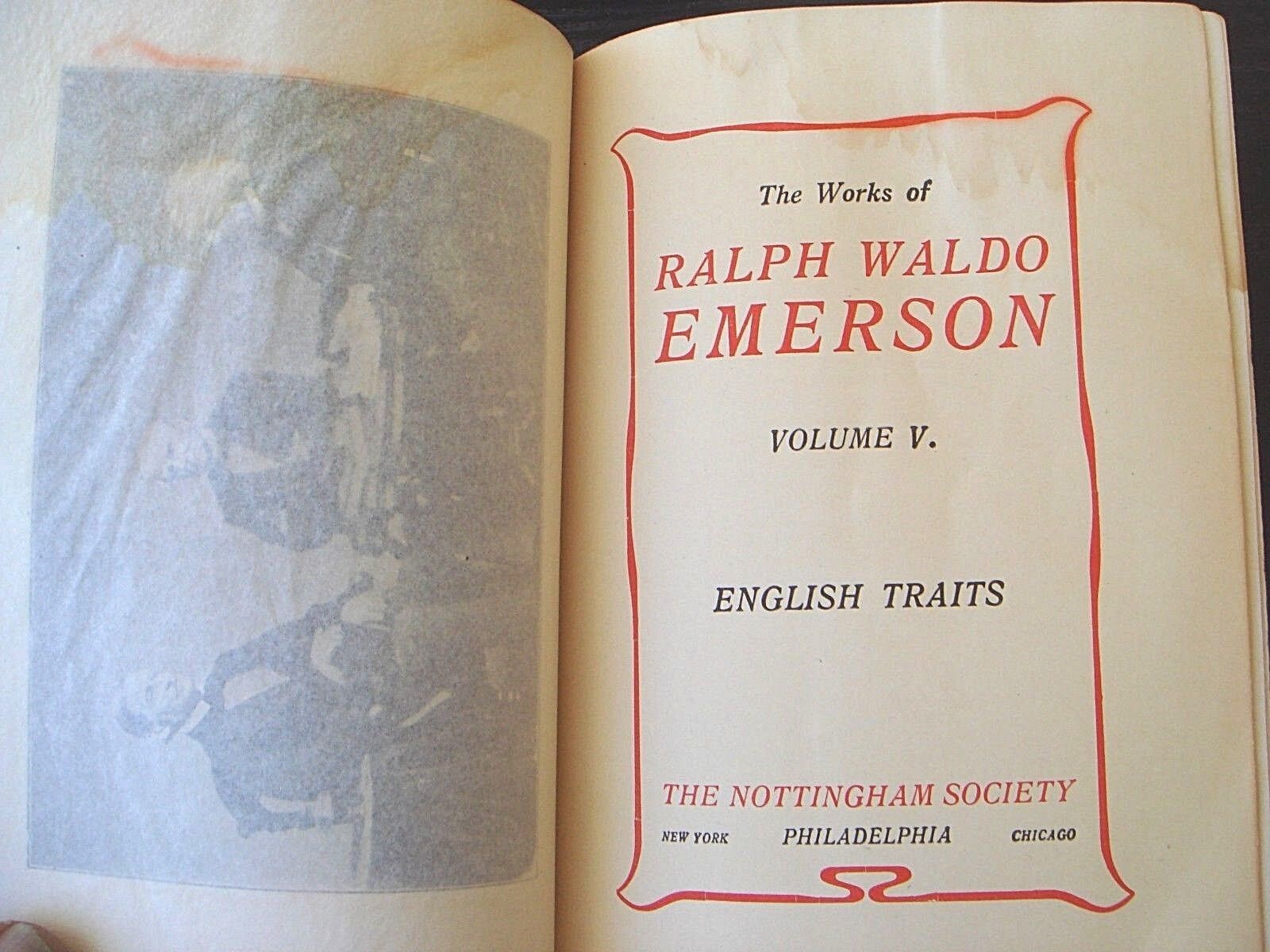 Works Of Ralph Waldo Emerson Antique Books Limited Edition Deluxe Rare Society Без бренда - фотография #10