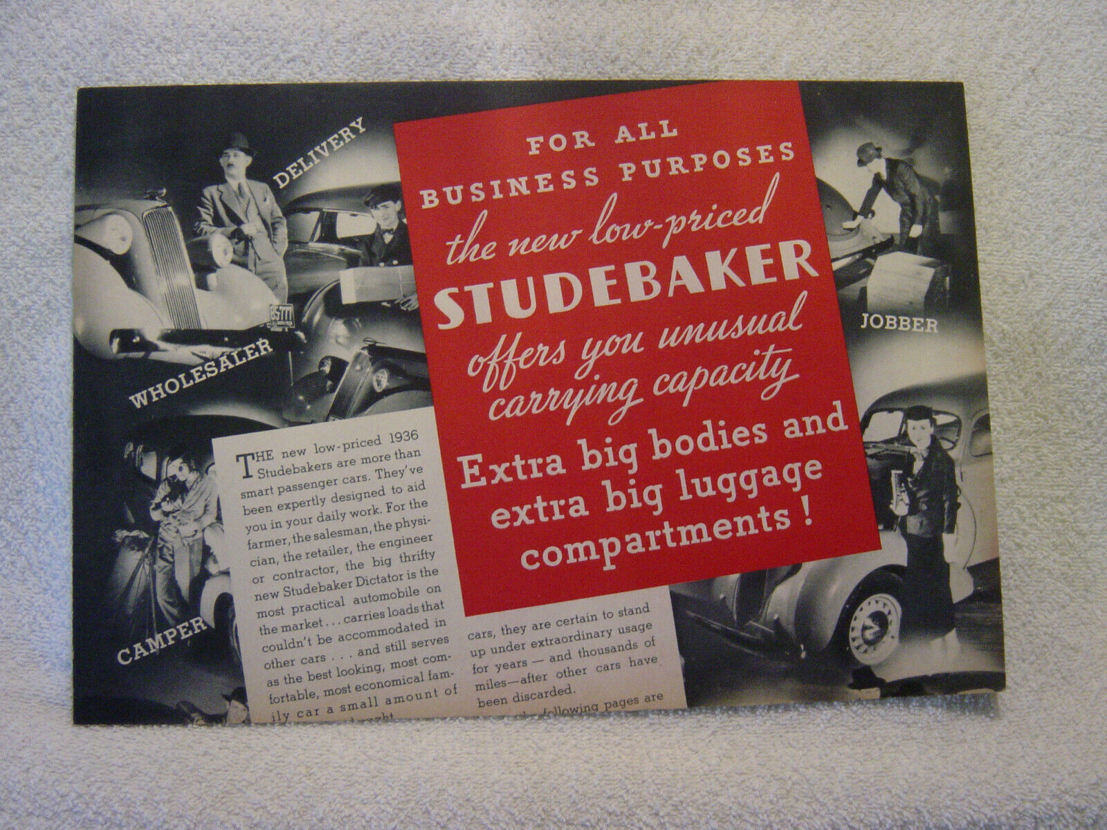 STUDEBAKER  1936 Sales Brochure  Без бренда