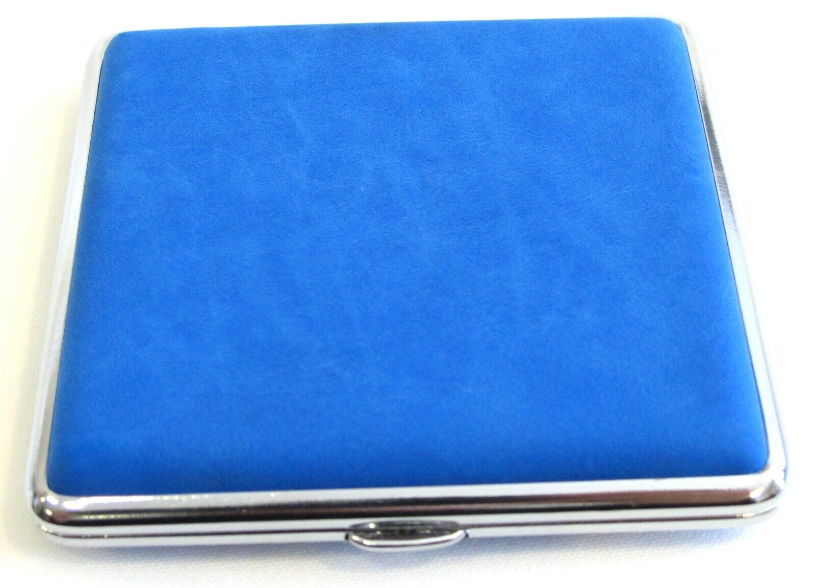 2pc Set Stainless Steel Cigarette Case Hold 20pc Regular Size 84s - BLUE + BLACK Без бренда - фотография #4