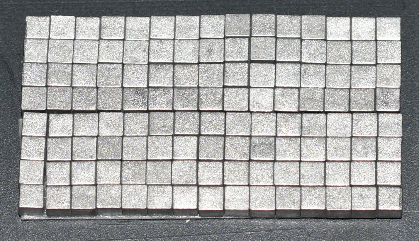 Pinewood Derby Car Tungsten Weight 1/8" Cubes  over 1 OZ Total, 60 Pieces Bulk TxW TxW-333 - фотография #4