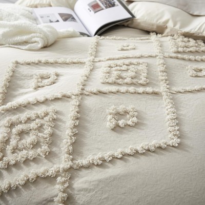Oli Anderson Tufted Comforter Sets Queen, Collection 3 PCS Boho Embroidery Be... Oli Anderson Comforter Set - фотография #3