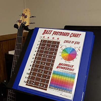 Laminated 4 String Bass Fretboard Notes Chart Nashville Number System & Circl... Без бренда - фотография #7