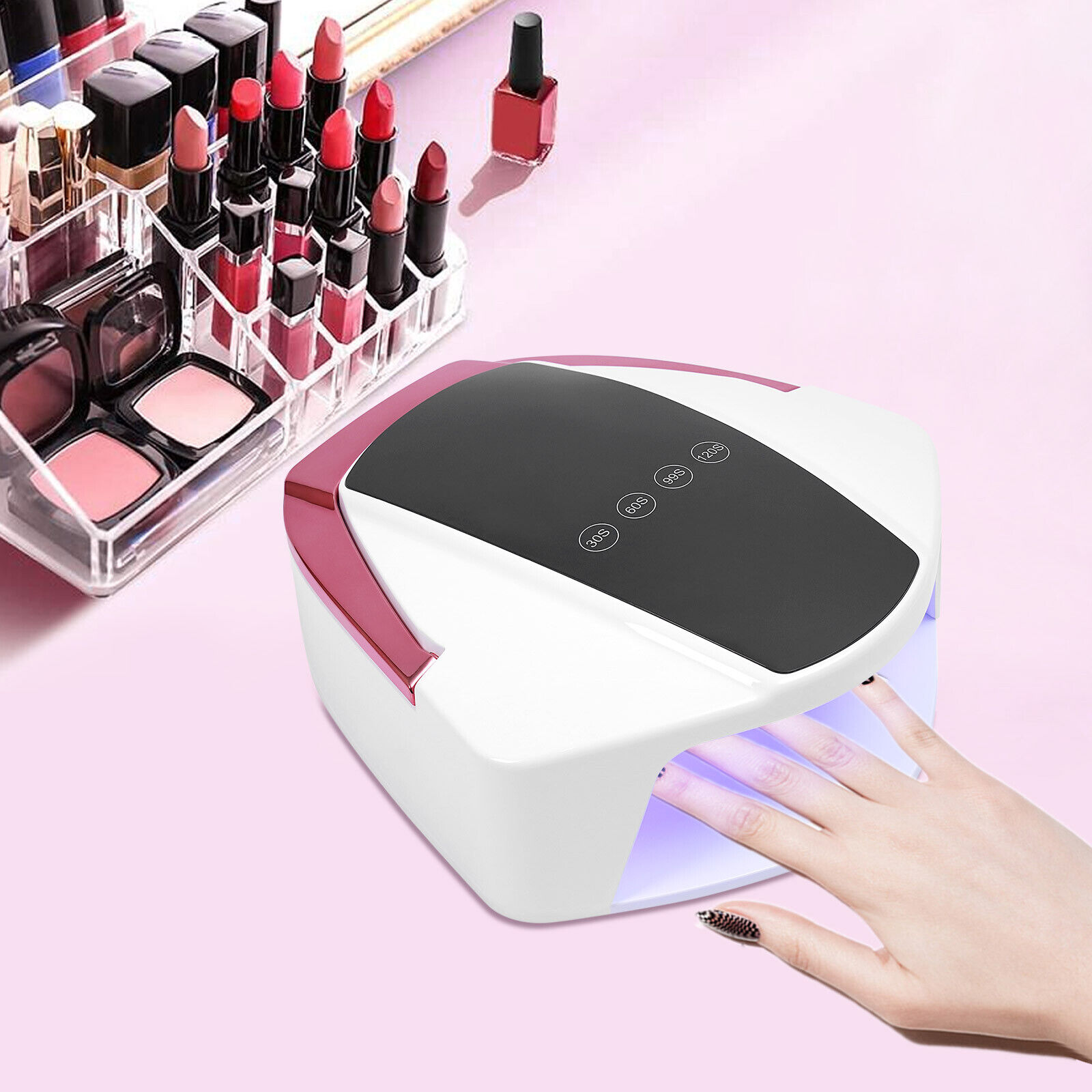 Smart Cordless Wireless Rechargeable LED/UV Nail Lamp Gel Polish Nail Dryer 96W Unbranded Does not apply - фотография #4