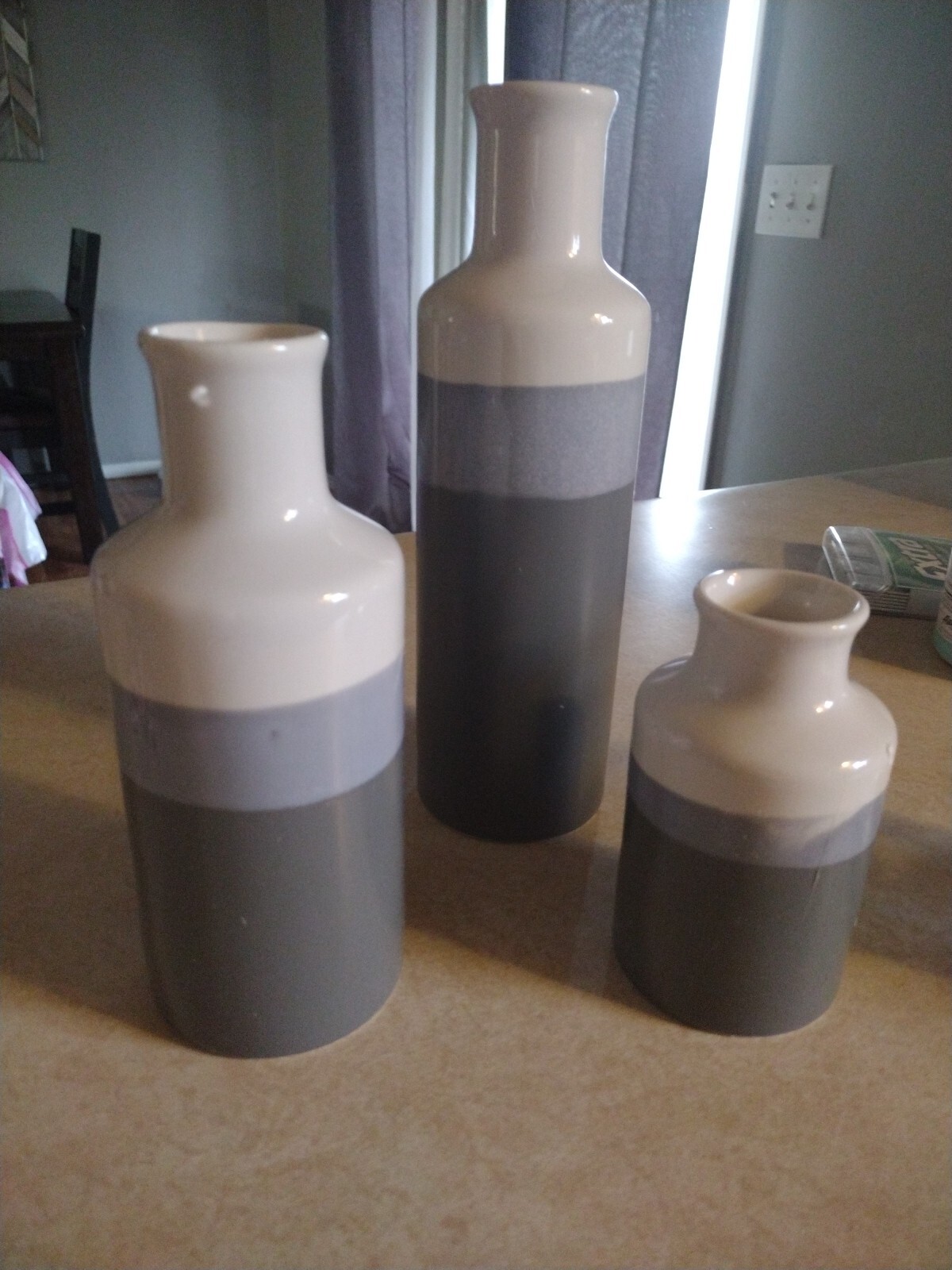Three Piece Ceramic Vases Без бренда