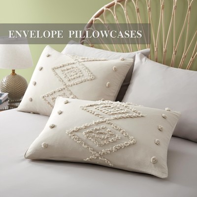 Oli Anderson Tufted Comforter Sets Queen, Collection 3 PCS Boho Embroidery Be... Oli Anderson Comforter Set - фотография #6