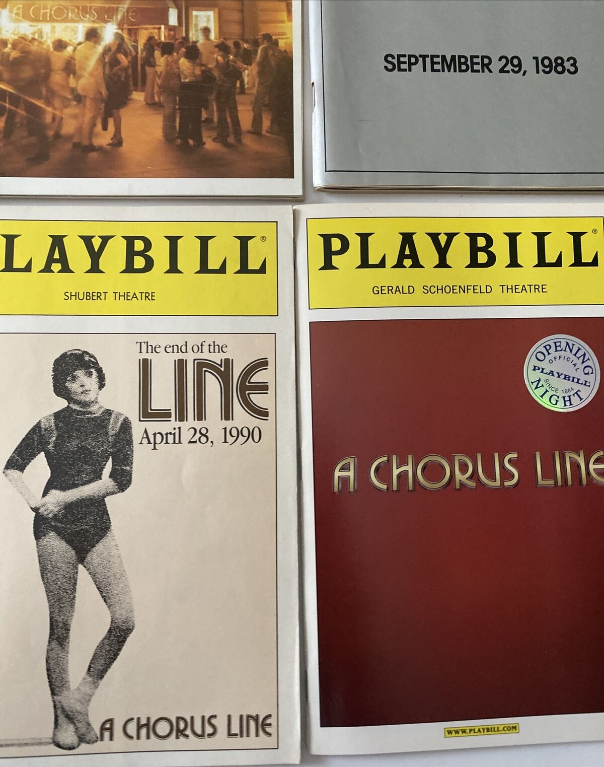 A CHORUS LINE  Public Theatre OG to Revival Rare 31 year Ten Playbill Collection Без бренда - фотография #14