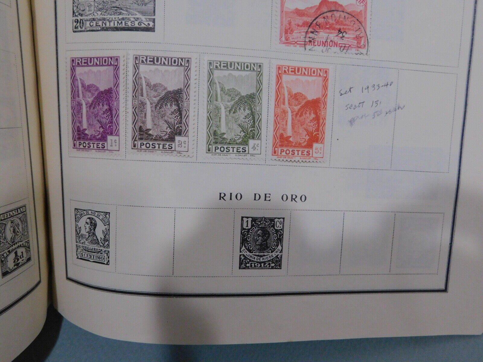 Vtg Scott 1947 Modern Postage Stamp Album 1700+ Stamps, US & World hinged stamps SCOTT - фотография #9