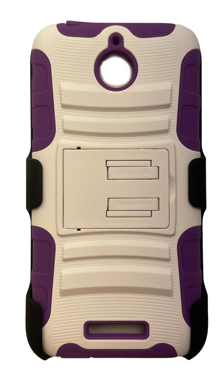 Sonne Holster Case with Kickstand for HTC Desire 510, White/Purple Sonne - фотография #3