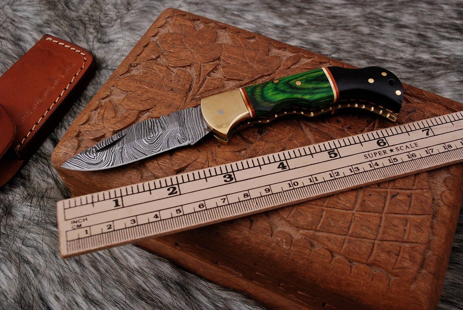 HANDMADE DAMASCUS STEEL FOLDING BLADE POCKET KNIFE X421 Handmade 421x - фотография #3