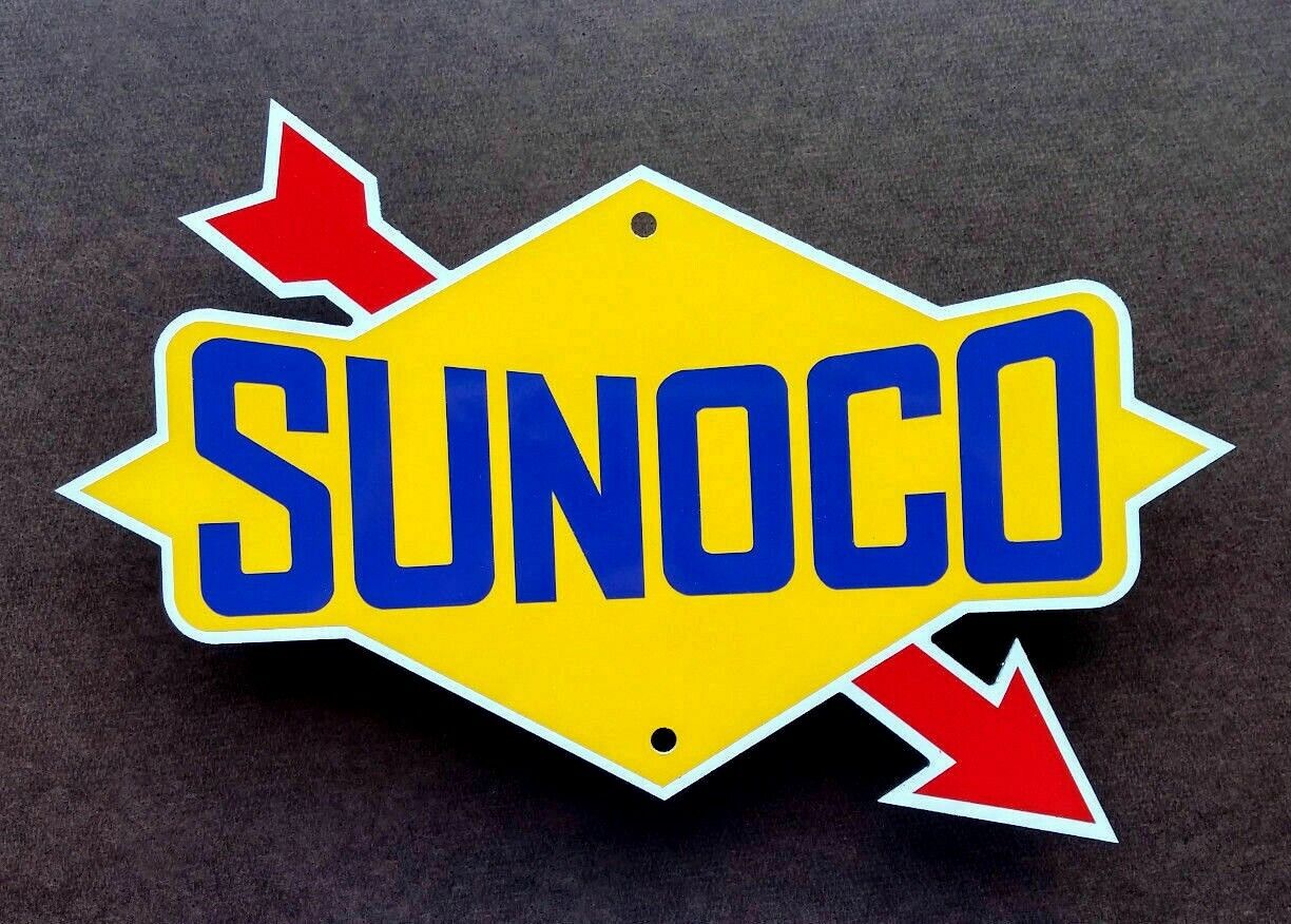 SUNOCO SIGN -  Garage Decor - NASCAR - Racing Logo - Automobilia - Petrolania Без бренда - фотография #2