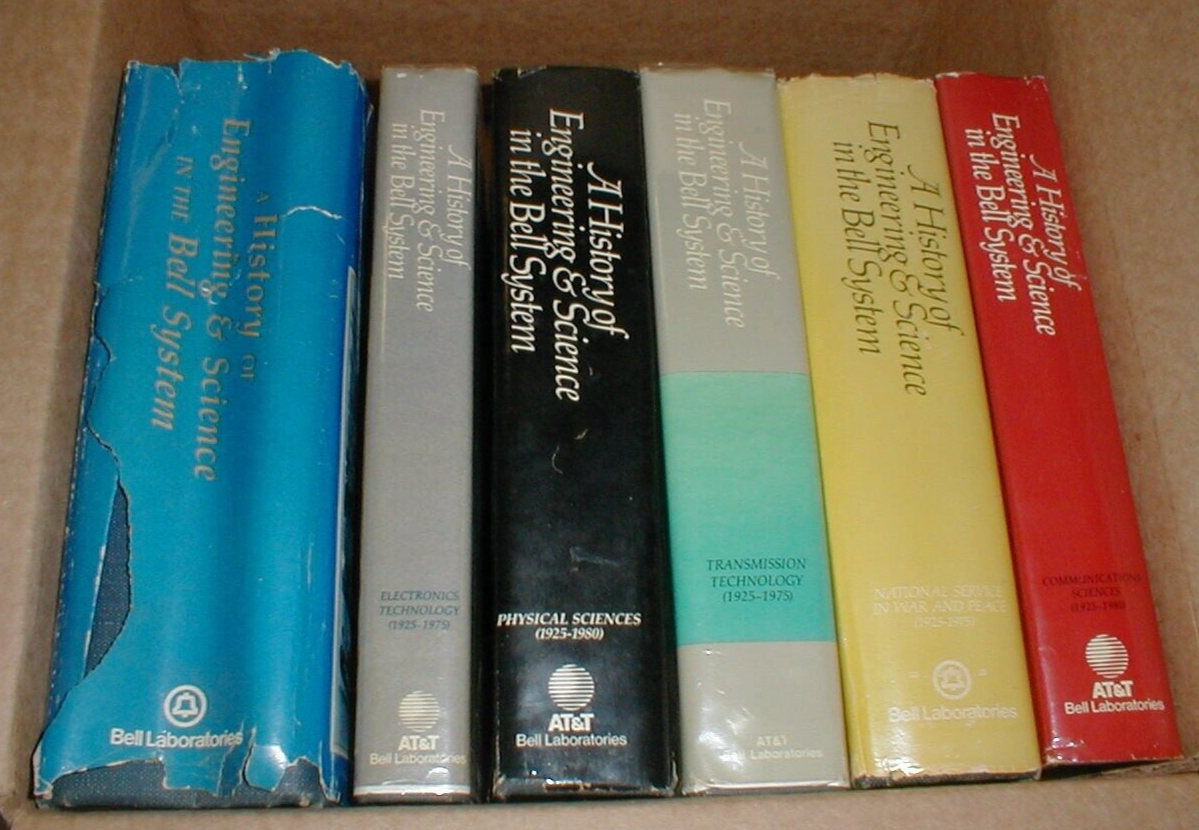 History of Engineering & Science in the Bell System 6 Book Lot HC DJ Без бренда