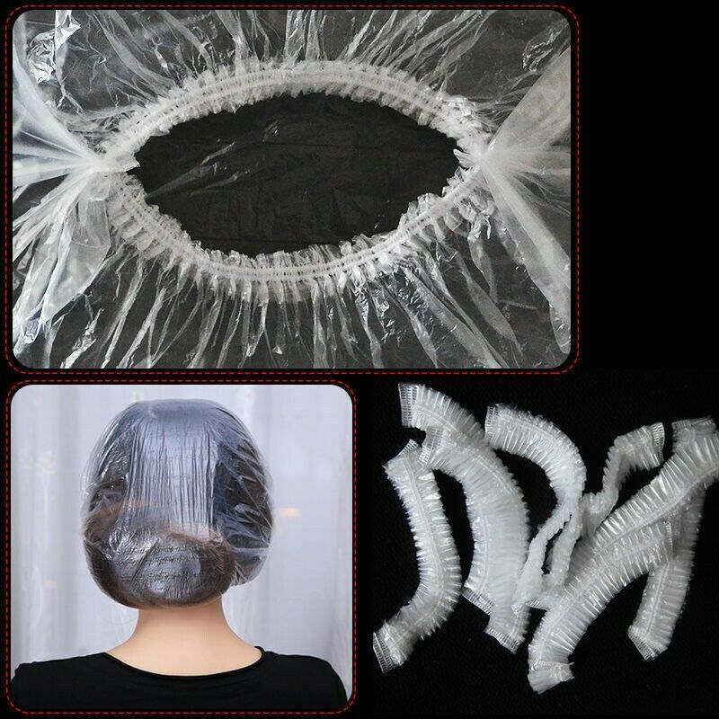 5+ Disposable Hotel/Home Shower Bath Clear Hair Elastic Caps FAST FREE US SHPPIN Unbranded n/a - фотография #2