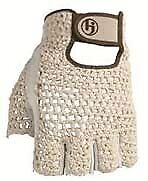 HJ Half Finger Golf Glove, LADIES MED/LRG, fits on LEFT HAND, 3-Gloves J&M Golf