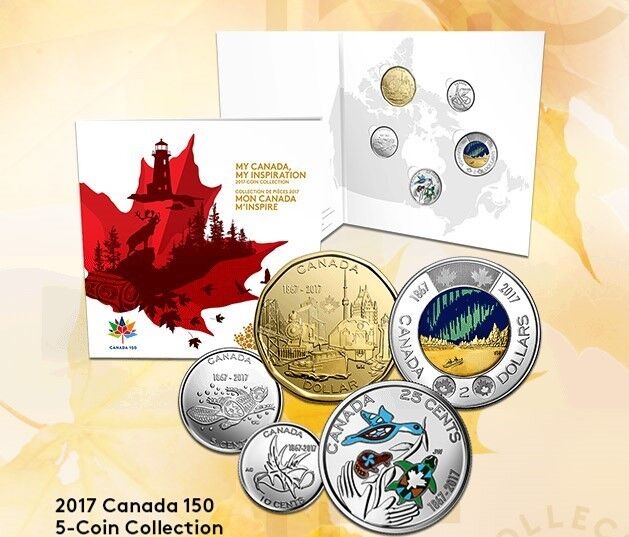 2017 My Canada, My Inspiration Uncirculated 8 Coin & 5 Coin Sets Без бренда - фотография #3
