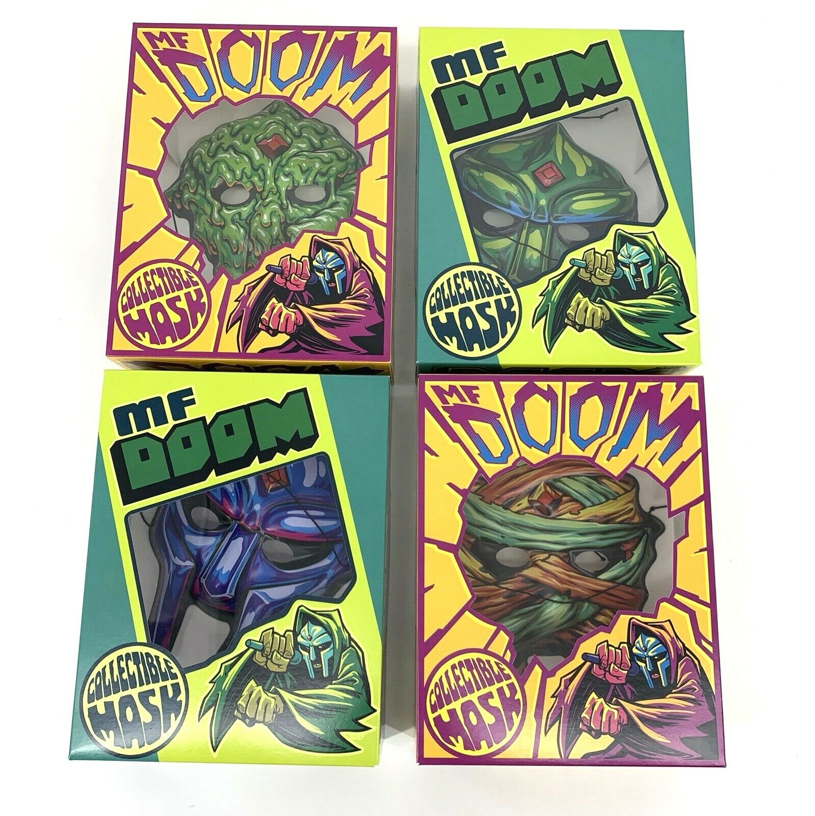 MF DOOM Limited Edition Collectible Mask Complete Set of 4 Sold out Rhymesayers Без бренда - фотография #2