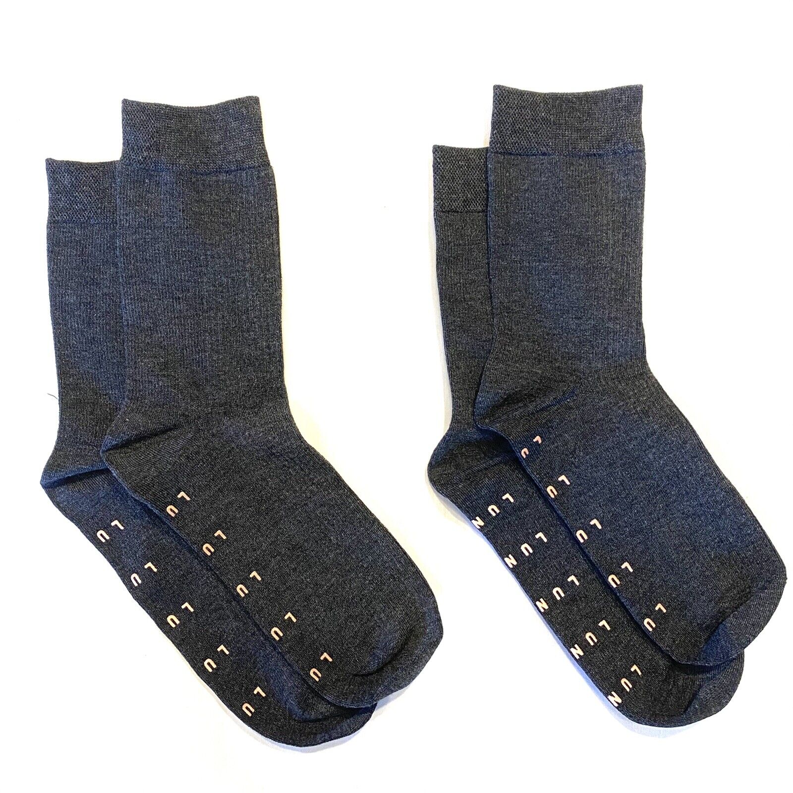 LUNYA Womens Restore Seamless Socks Grey One Size (LOT OF 2) Lunya