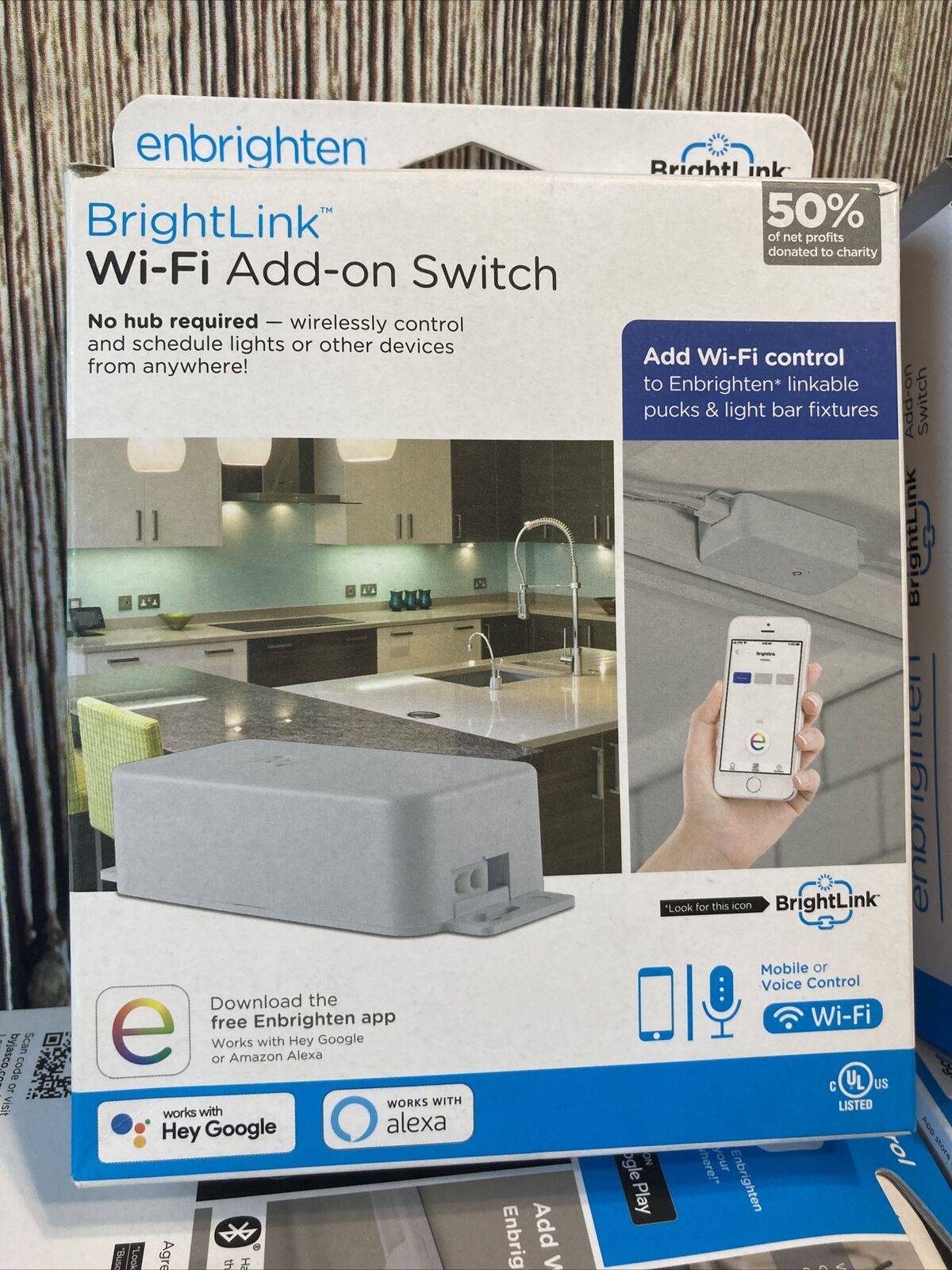 Google Amazon Alexa Compatible BrightLink Wi-Fi Add-On Switch Hey New Lot of 8 Enbrighten Na - фотография #2