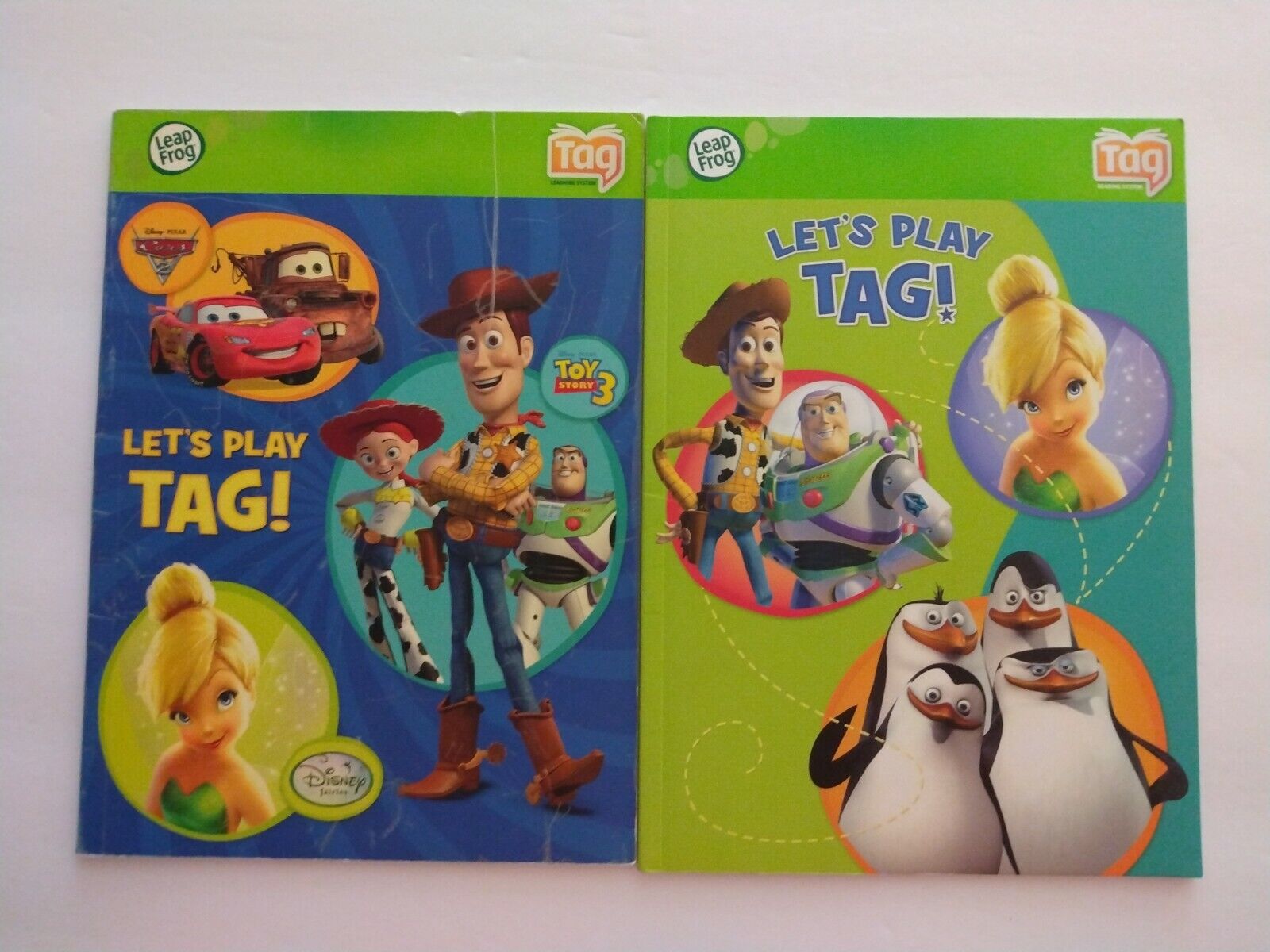 Leap Frog Tag (2 PAPERBACK BOOKS) "LET'S PLAY TAG!"  TAG ONLY BOOK ----USED---- LeapFrog Does Not Apply - фотография #2