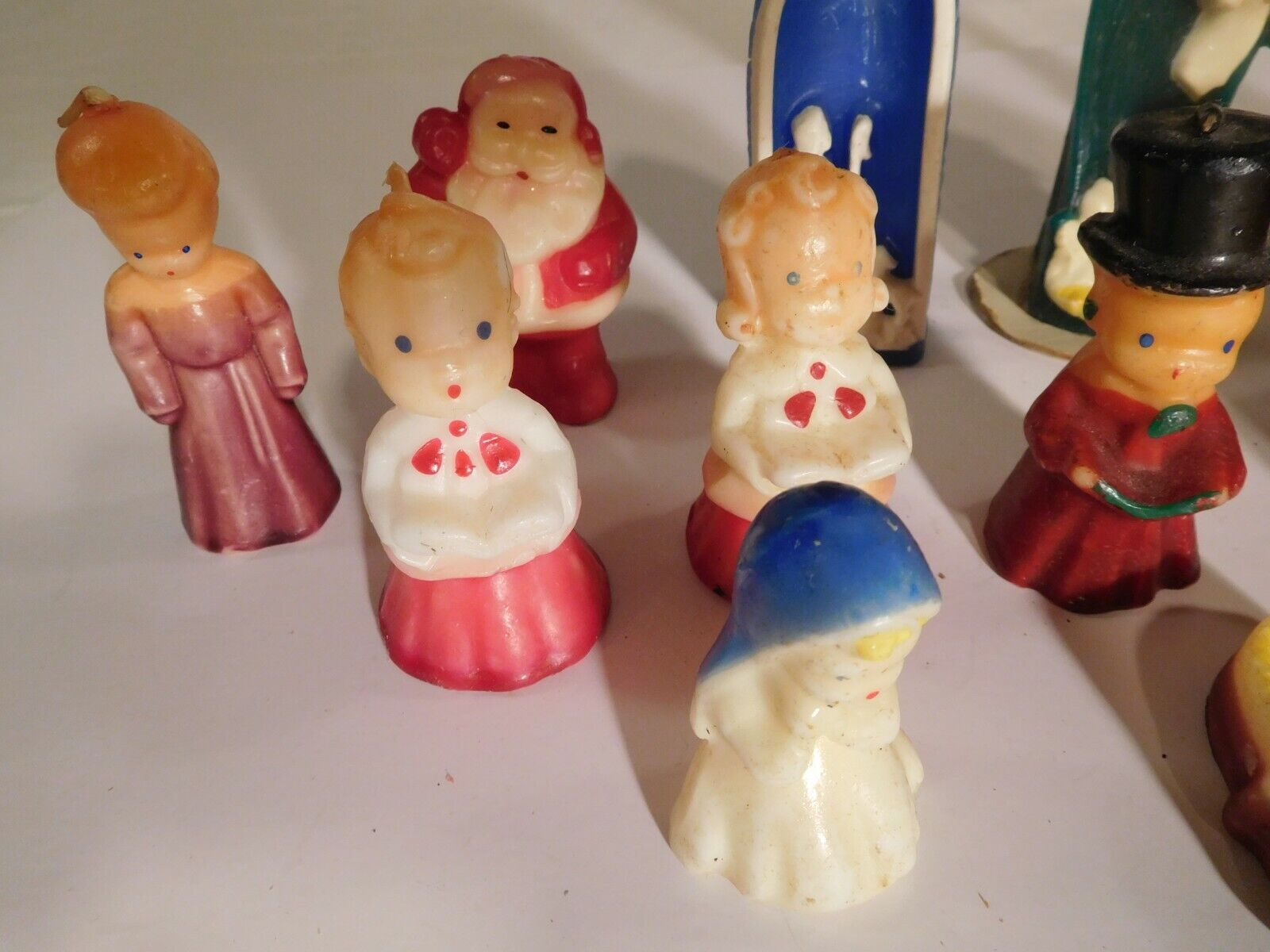 15 Vintage Holiday X-Mas Christmas Gurley & Wayside Oil Co. Candles ~ Unused Без бренда - фотография #2