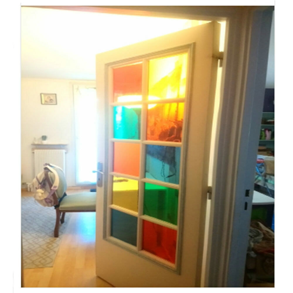 20x30cm 6pcs Bundle Transparent Decorativ Window Film Colorful for Festival Home Unbranded Does not apply - фотография #5
